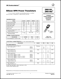 2N5191 Datasheet