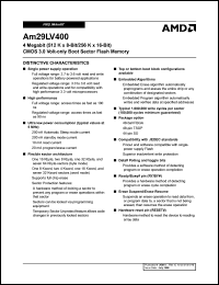 Am29LV400B90RWACB Datasheet