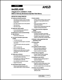 AM29DL400BB-90SIB Datasheet