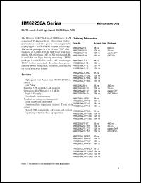 HM62256ALFP-15SLT Datasheet