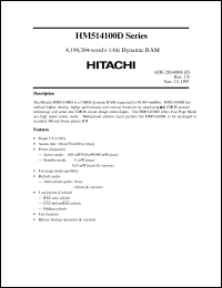 HM514100DLS-7 Datasheet