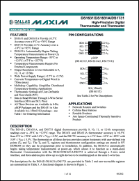 DS1631U/T&R Datasheet