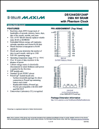 DS1244YP-70 Datasheet