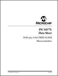 PIC16F74-I/P Datasheet