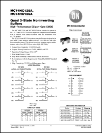 MC74HC125ADTEL Datasheet