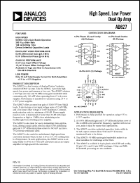 AD827JR-REEL Datasheet