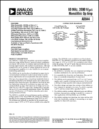 AD844ACHIPS Datasheet