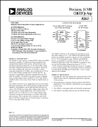 AD845SCHIPS Datasheet