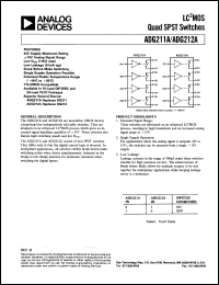 ADG211AKN Datasheet