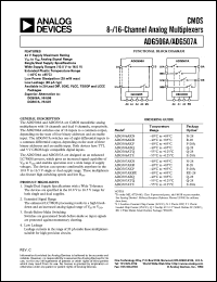 ADG509ATE Datasheet