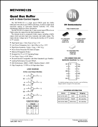 MC74VHC125ML1 Datasheet