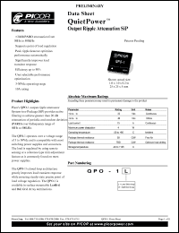 QPO-1L Datasheet
