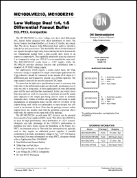 MC100E210FNR2 Datasheet