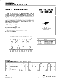 MC100LVEL13DWR2 Datasheet