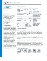 VI-RAM-I1 Datasheet