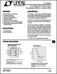 LTC1064-1CN Datasheet