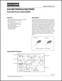 KA3S0765R-TU Datasheet