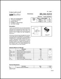 IRLML2803 Datasheet