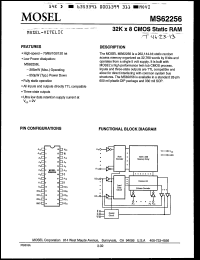 MS62256L-70FC Datasheet