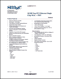 LAN91C111I-NE Datasheet