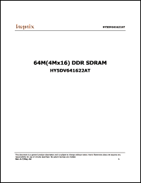 HY5DV641622AT-5 Datasheet