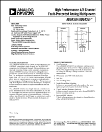 ADG439FBRW Datasheet
