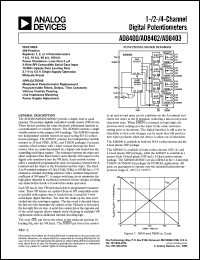 AD8400ARU1-REEL Datasheet