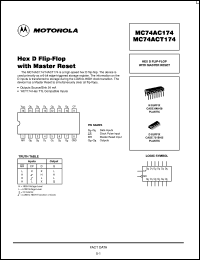 MC74ACT174DR2 Datasheet