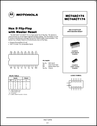 MC74ACT175DR2 Datasheet