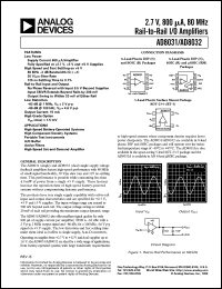 AD8031BR-REEL Datasheet