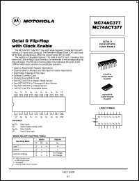 MC74ACT377DWR2 Datasheet