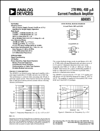 AD8005ART-REEL Datasheet