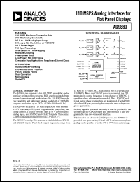 AD9883KST-110 Datasheet
