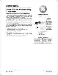 MC74HC574ADTR2 Datasheet