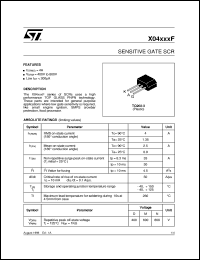 X0402DF Datasheet