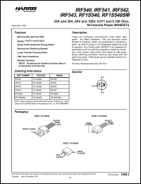 IRF543 Datasheet