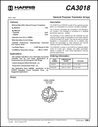 CA3018 Datasheet