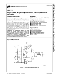 LM7372MWC Datasheet