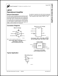 LM741J-14/883 Datasheet