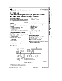 COP87L88GGN-XE Datasheet