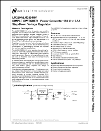 LM2594HV-12MWC Datasheet