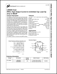 LM8262MMX Datasheet