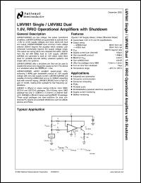 LMV981MDA Datasheet