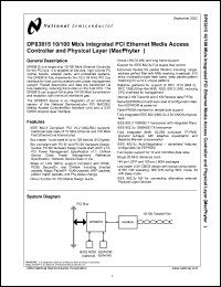 DP83815CVNG Datasheet