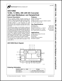 ADC12662CIVF Datasheet