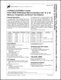 COP820CJ-XXX/WM Datasheet