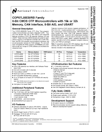 COP87L88EBV-XED Datasheet