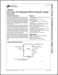 LM2750-5.0EV Datasheet