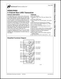 DS92LV040ATLQA Datasheet