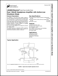 LM4850MM Datasheet